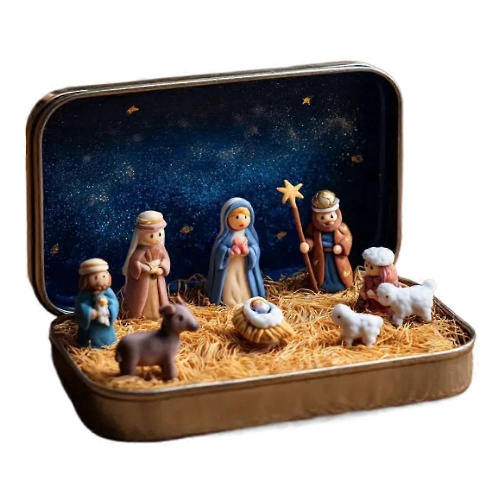 Pocket-Sized Nativity Tin Display
