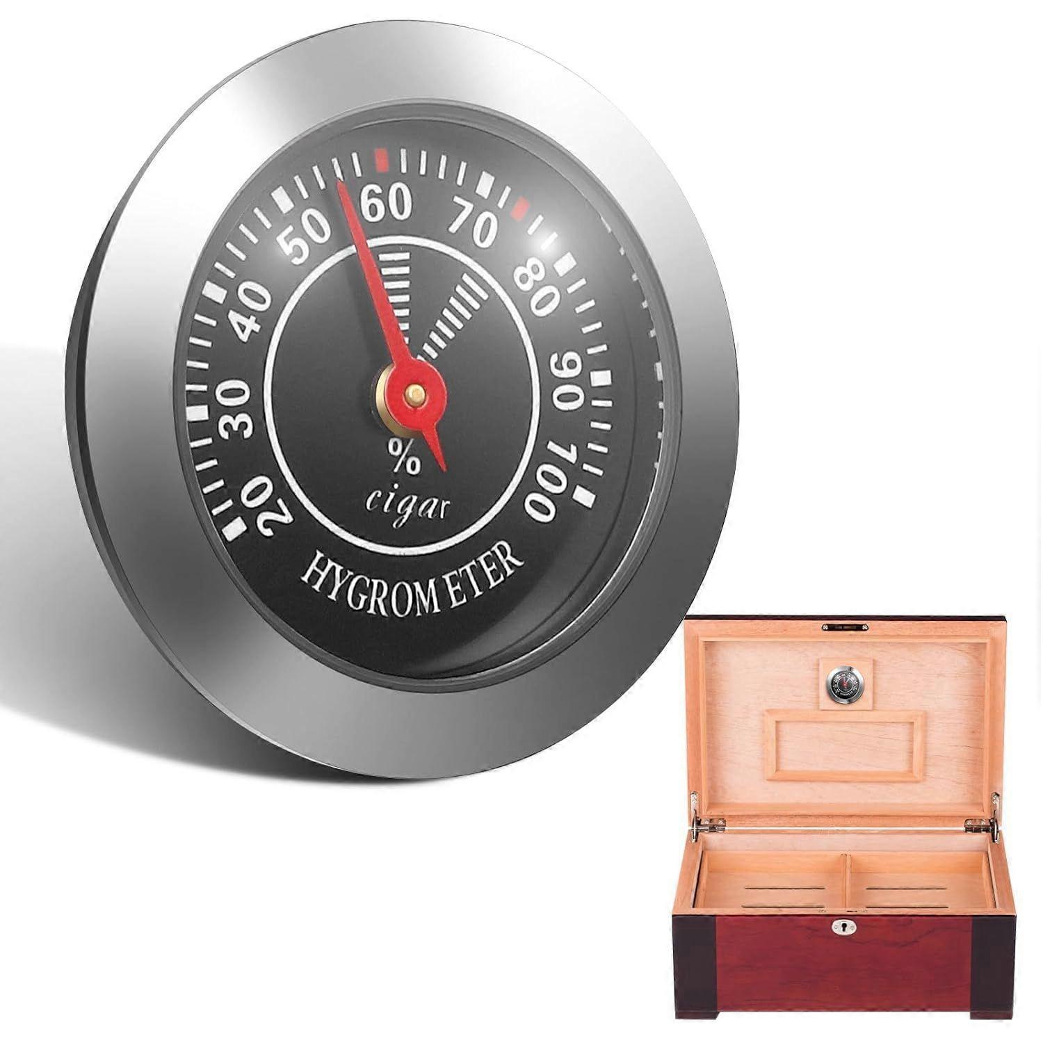 Analog Hygrometer for Cigar Humidor Boxes