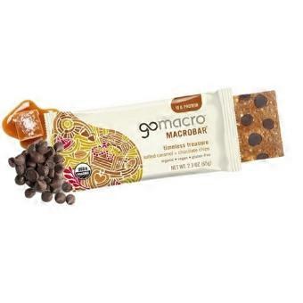 Gomacro Organic Macrobar Salted Caramel Choclate Chip, 2.3 Oz(Case Of 12)