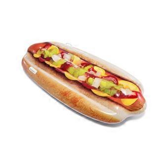 Hot Dog Inflatable Water Raft, Float, Water Bed, Beach Inflatable Mat, Swim Ring, Lounger