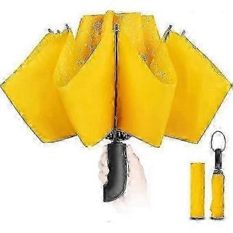 1PCS Compact Umbrella Windproof Strong - Automatic Windproof Inverted Umbrellas for Men and Women