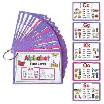 Alphabet Flashcards with Stroke , Letter Formation Guide, Preschool and ESL Learning Set