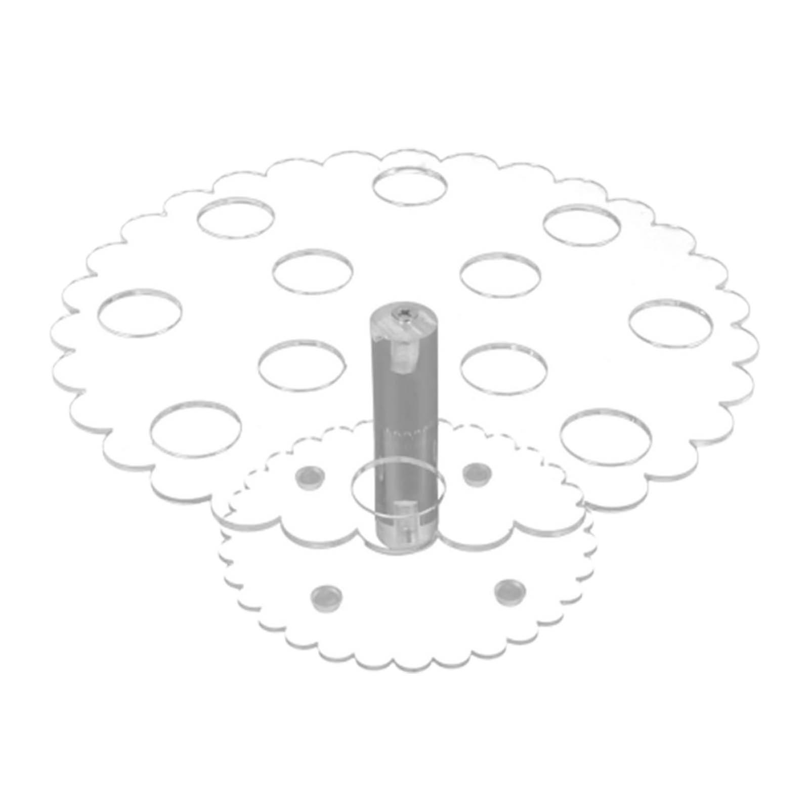 12 Hole Petal Display Stand Ice Cream Transparent Acrylic Sushi Roll Stand