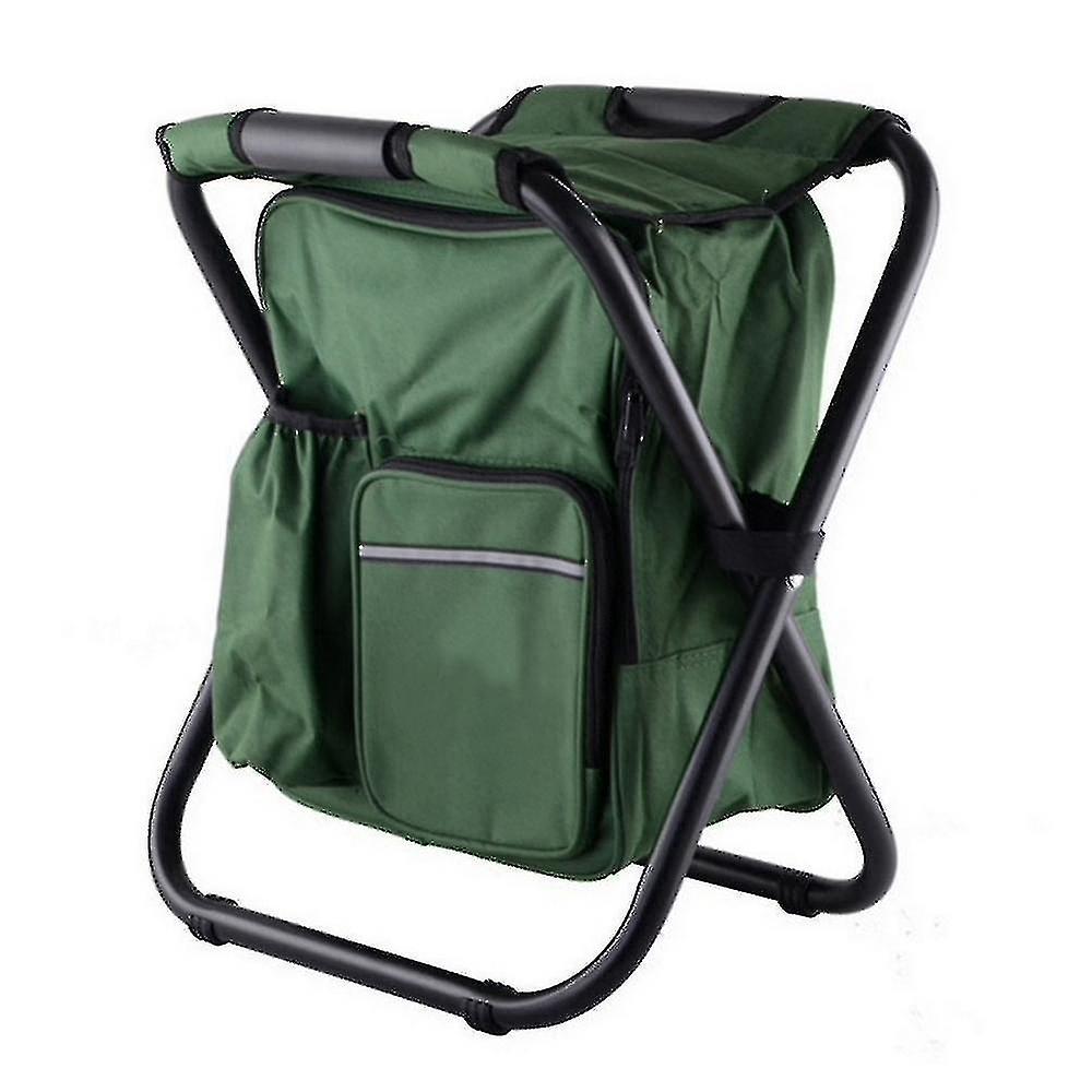 Multifunctional Portable Backpack Outdoor Stool(36x29x41cm)(dark Green)