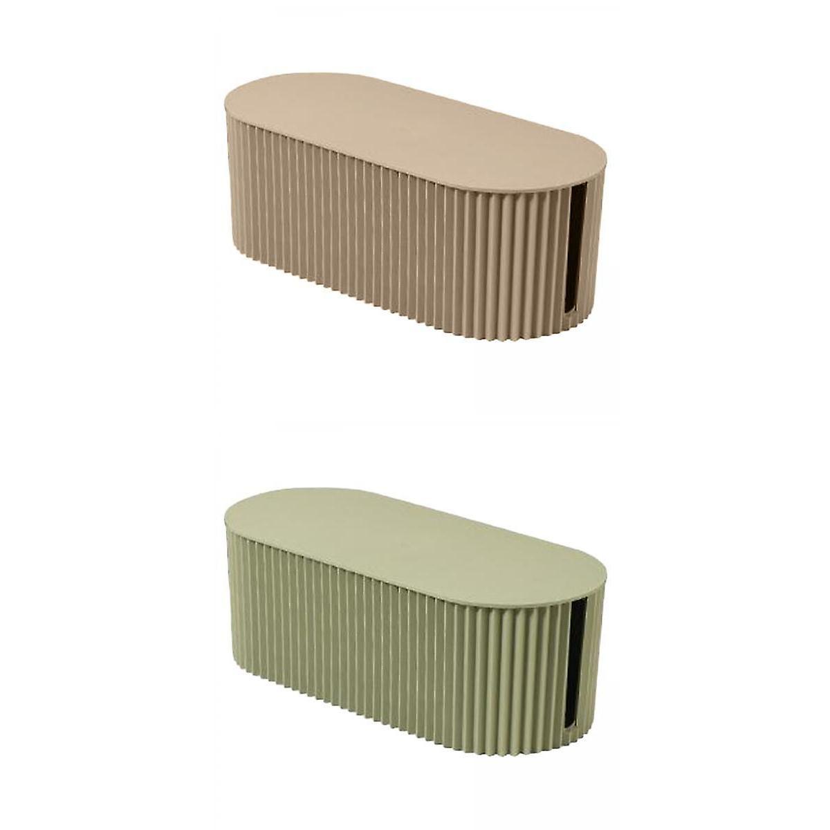 2pcs Electrical Wire Storage Case Safty Hide Case for Household Counter