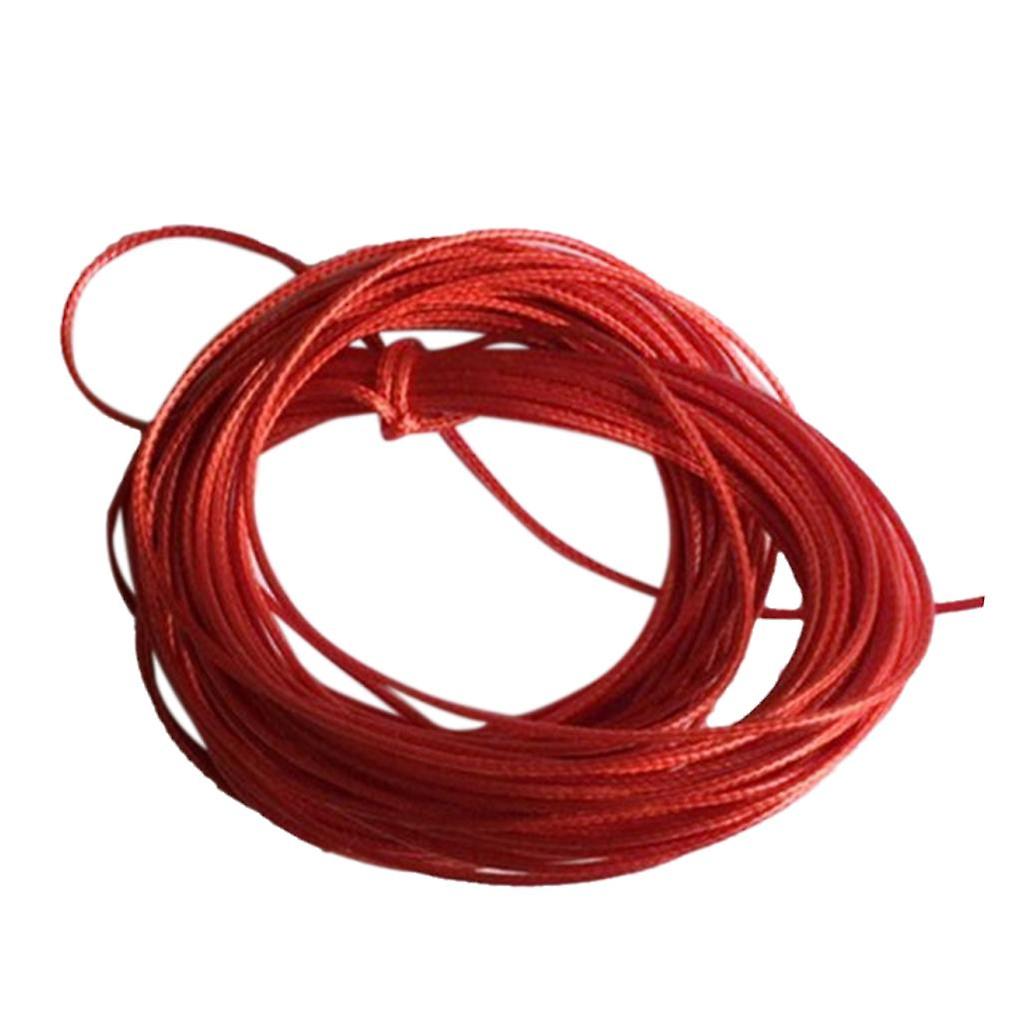 10M Wax Nylon String Rope for DIY Bracelet Neckace Making 1mm Red