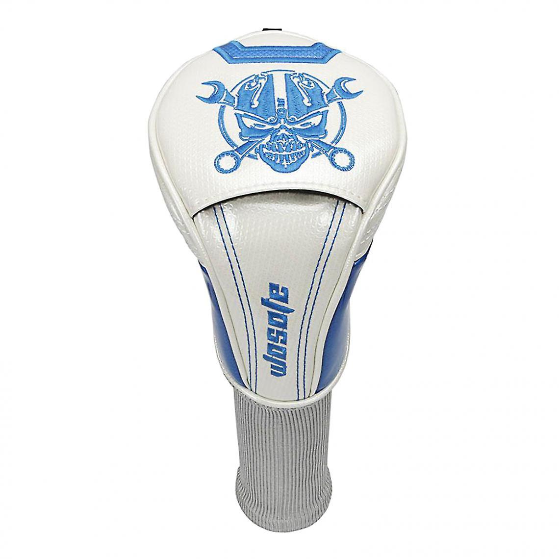 Golf Driver Headcover Durable Pu Leather Ut Club Head Cover Guard White #3