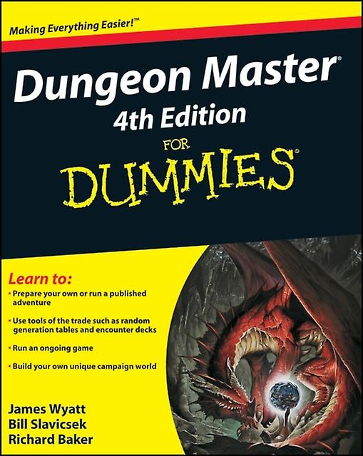 Dungeon Master For Dummies by Richard Baker Paperback Book