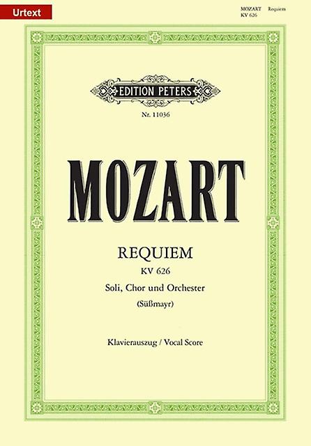 Requiem In D Minor K626 Vocal Score by Edition Peters Sheet music Book