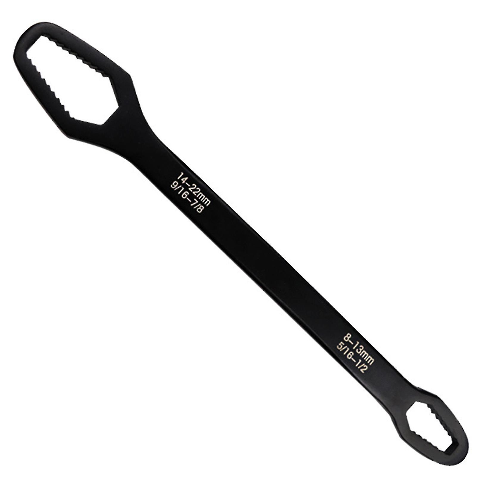8-22mm Wrench Dual-head Firm Clamping Chrome Vanadium Steel Multifunctional Self-tightening Spanner For Mechanical Engineering