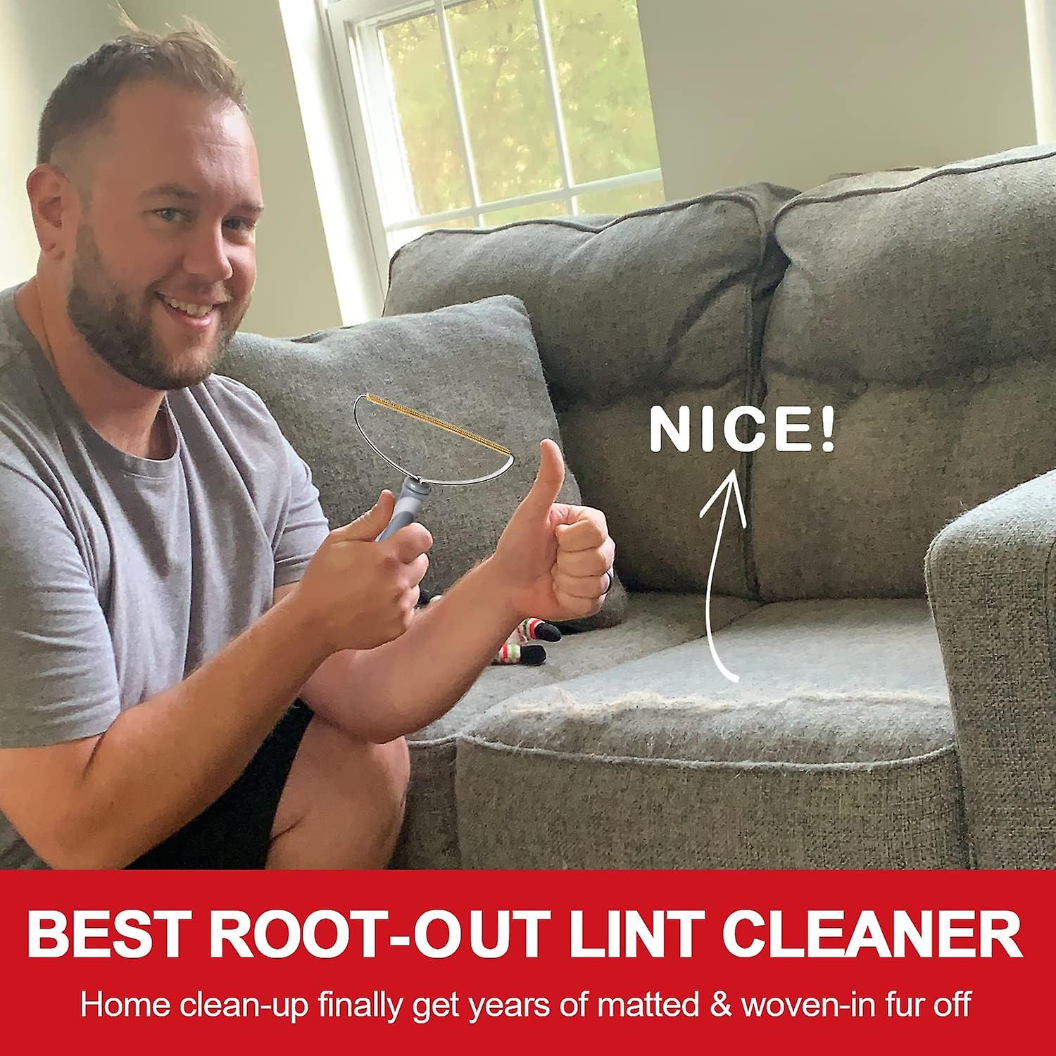 Hårfjerner til kjæledyr, hårfjerner for hunder og katter, 2-pakning