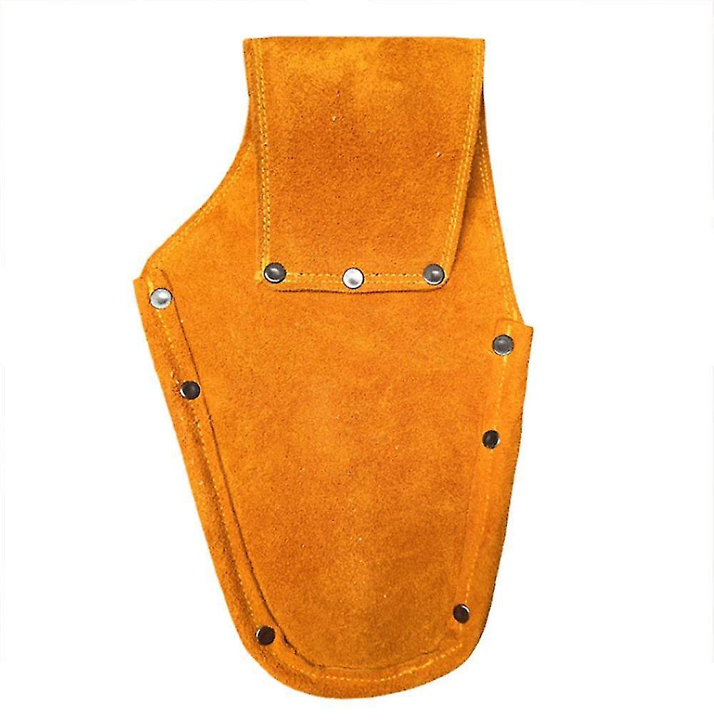 Leather Drill Holster With Buckle Security Strap Tool Pouch Bag