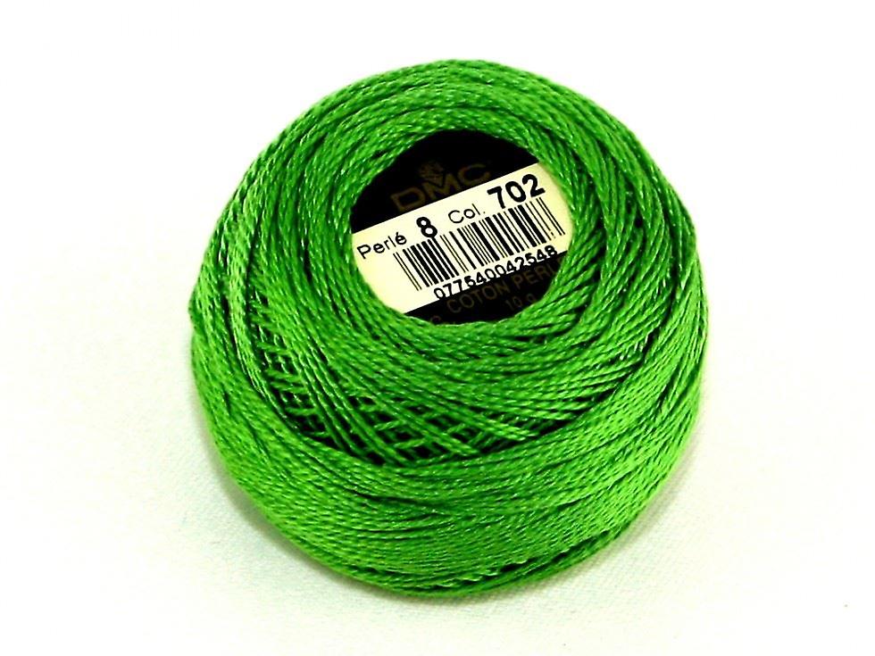 DMC 8 号棉 Perle 线 80m 702 - 每 10 克球