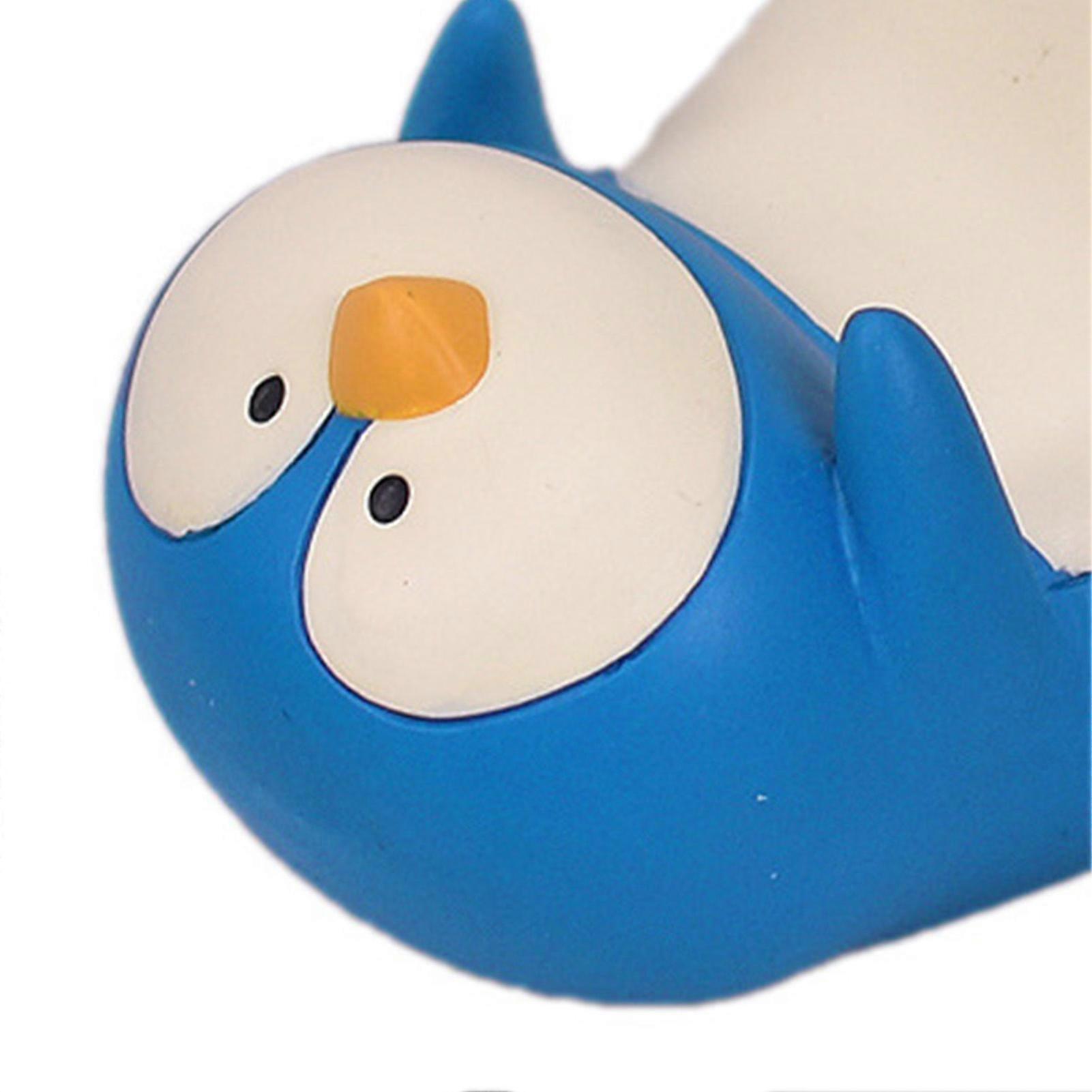 Resin Tablet Desktop Stand Cute Comfortable Portable Desktop Cell Phone Stand Holder for Watching Dramas Penguin 