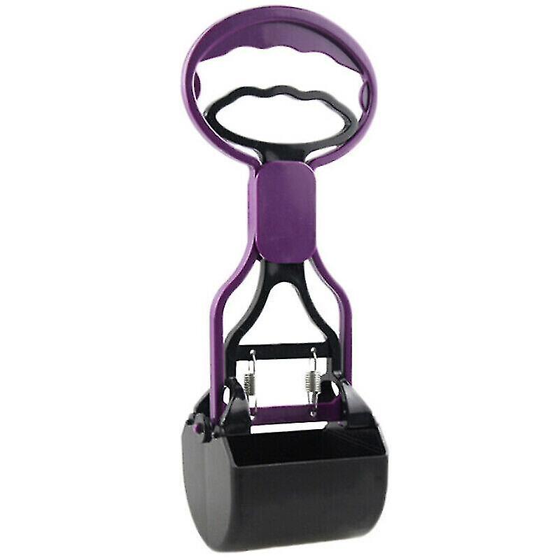 Cat Litter Box Liners Purple Pet Dog Waste Pickup Pooper Scooper Walking Poop Scoop Grabber Picker Clean Tool