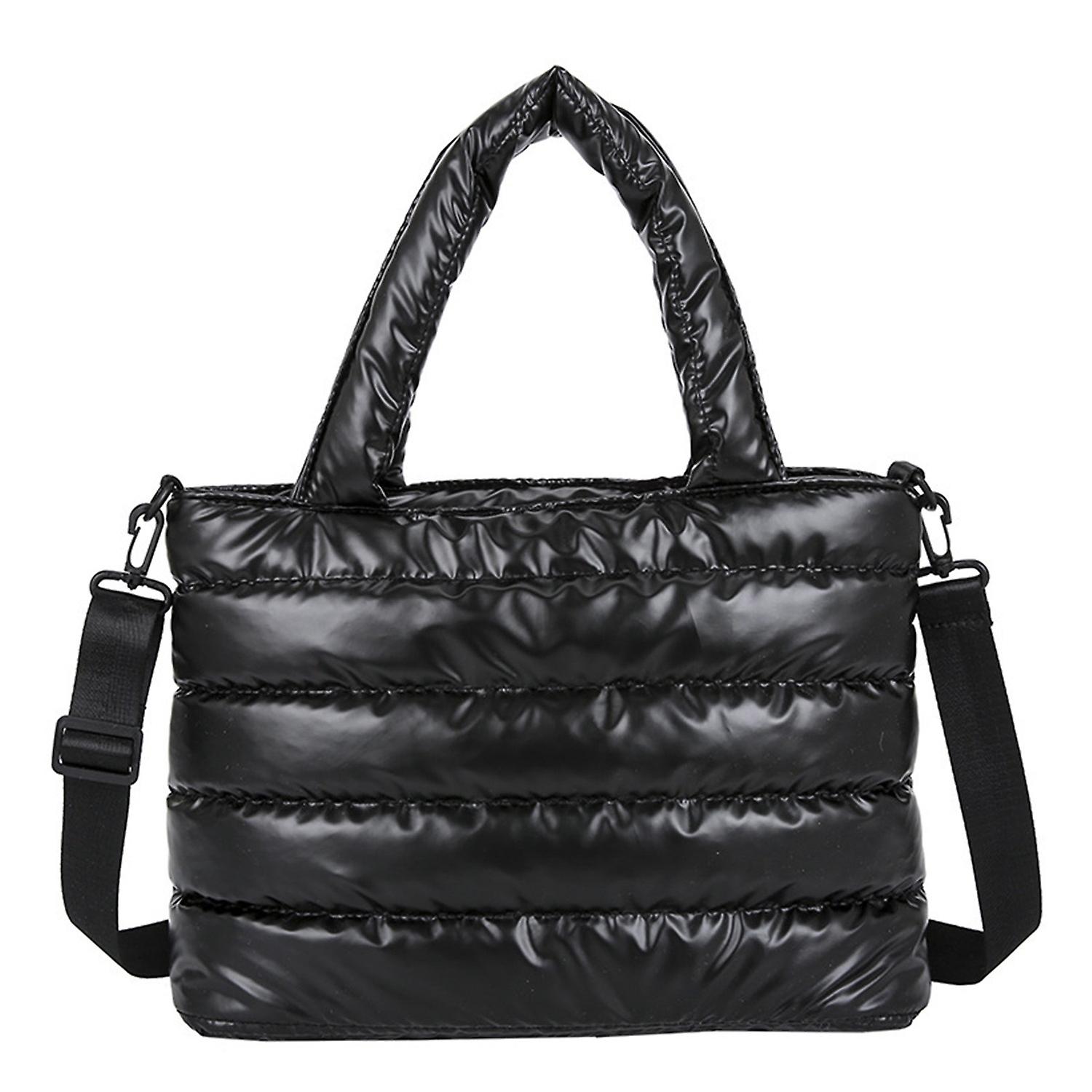 Large Capacity Smooth Zipper Adjustable Straps Handheld Lazy Pillow Shoulder Bag Women Lightweight