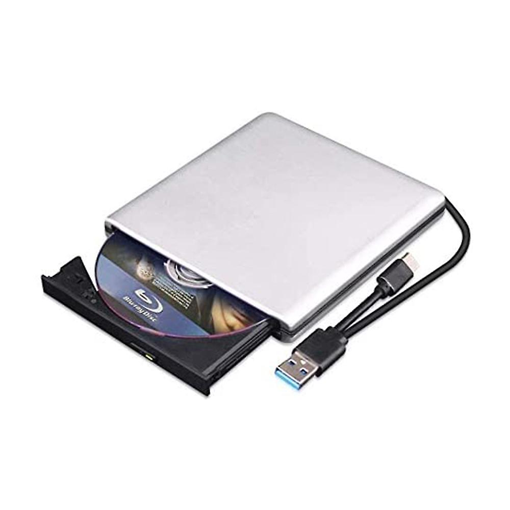 Εξωτερική μονάδα Blu Ray DVD 3D, USB 3.0 και Type-C Bluray CD DVD Reader Λεπτή οπτική φορητή φόρτιση Blu-ray-USB