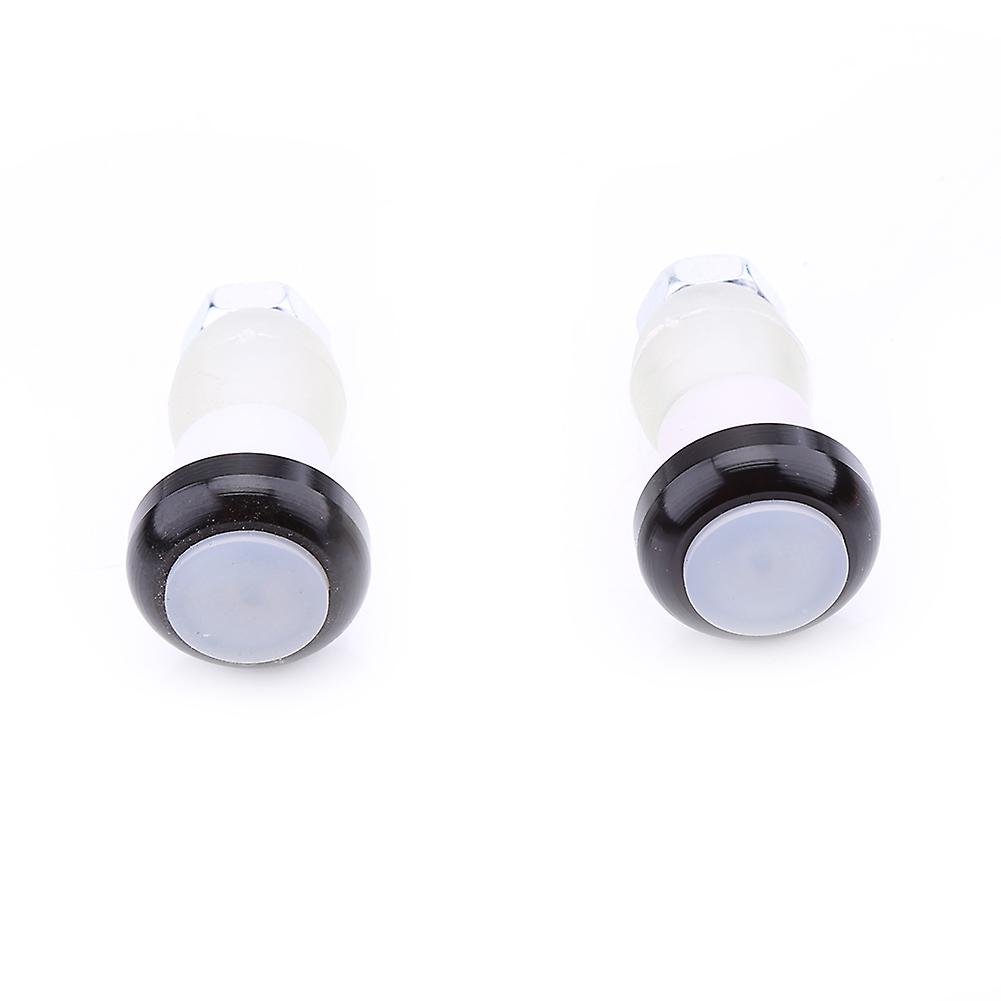bicycleaccessory 1 Pair Cycling Bicycle Handlebar End Red LED Plug Light Safety Warning Lamp (black) handlebarindicatorlight