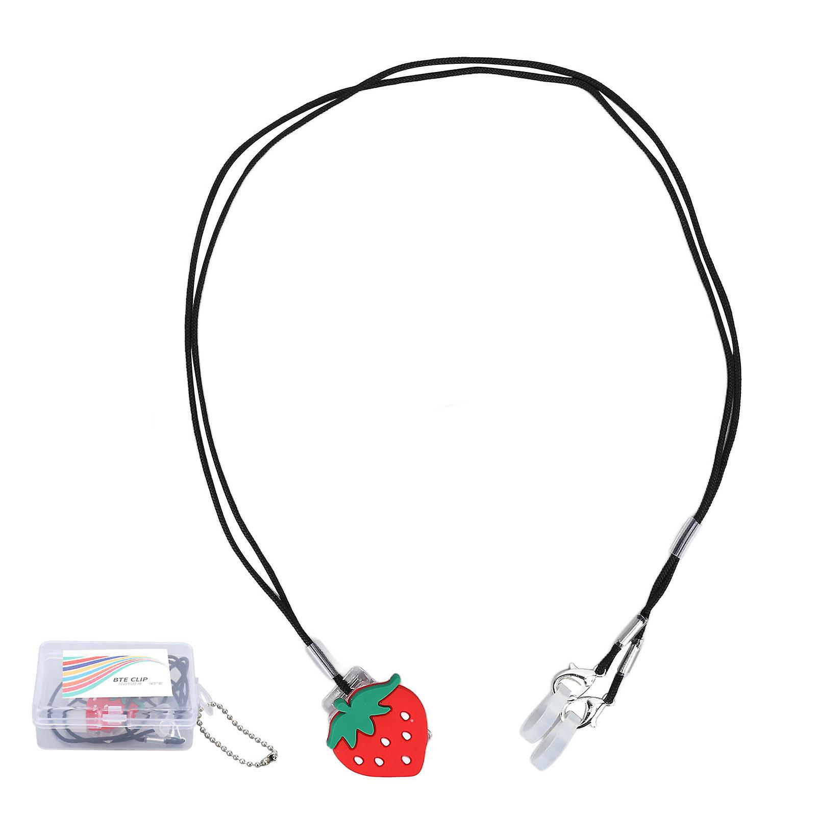 Cordon pour appareil tif, portable, mignon, en forme de fraise, pour enfants âgés