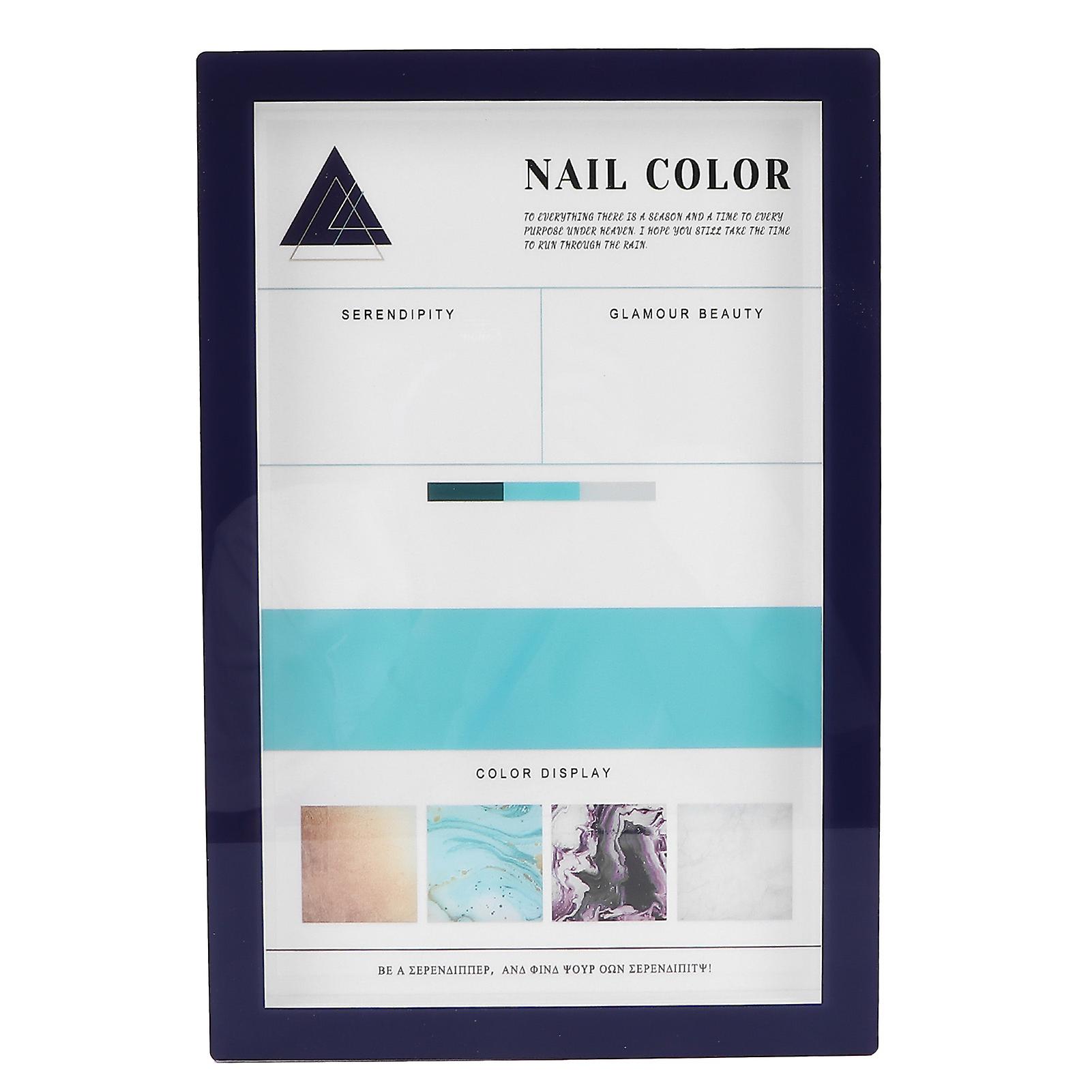 Professional Salon Nail Polish Color Display Book Nail Tip Color Design Chart Card
