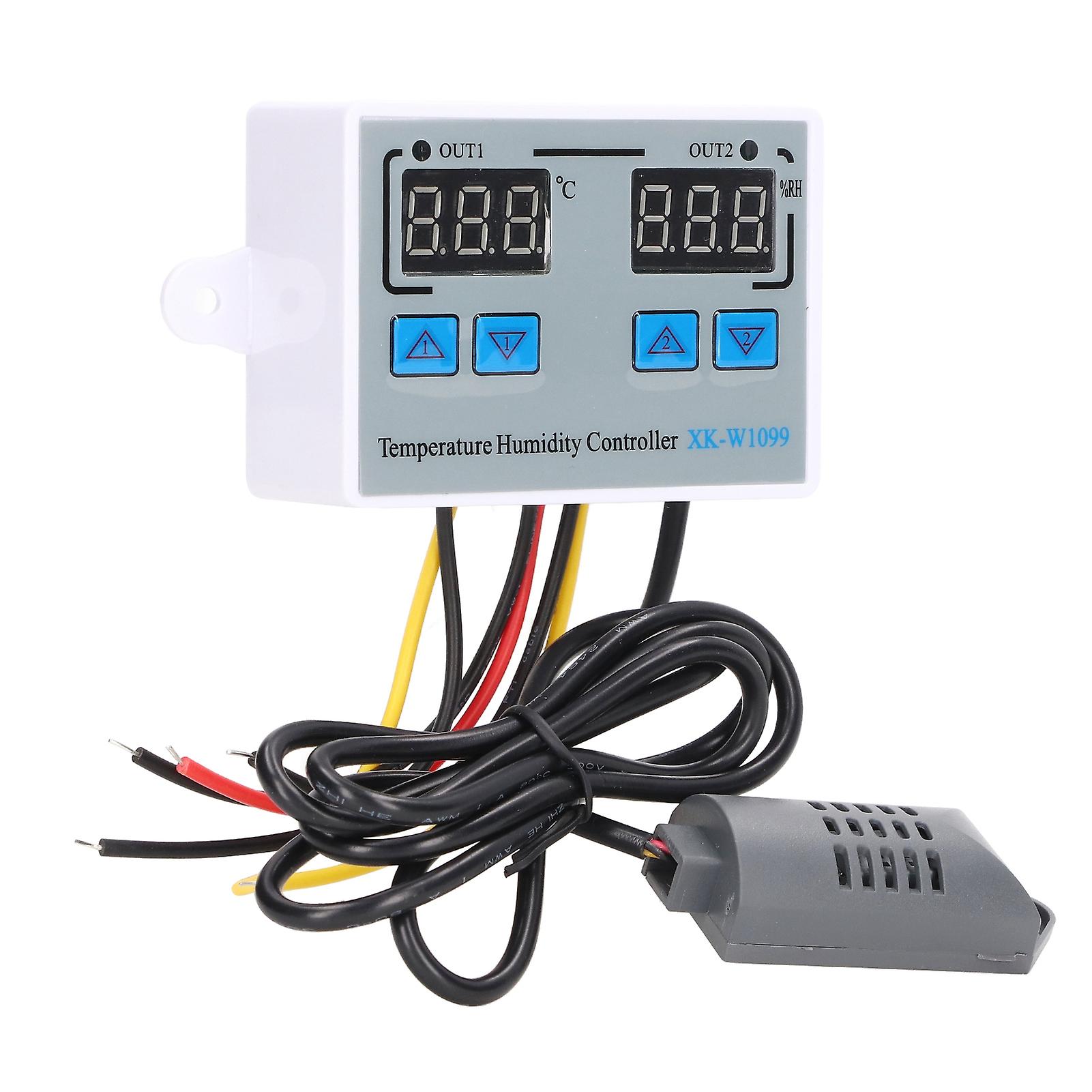 Digital Temperature Humidity Controller Intelligent Electronic Thermostat Switch 12V 220W 