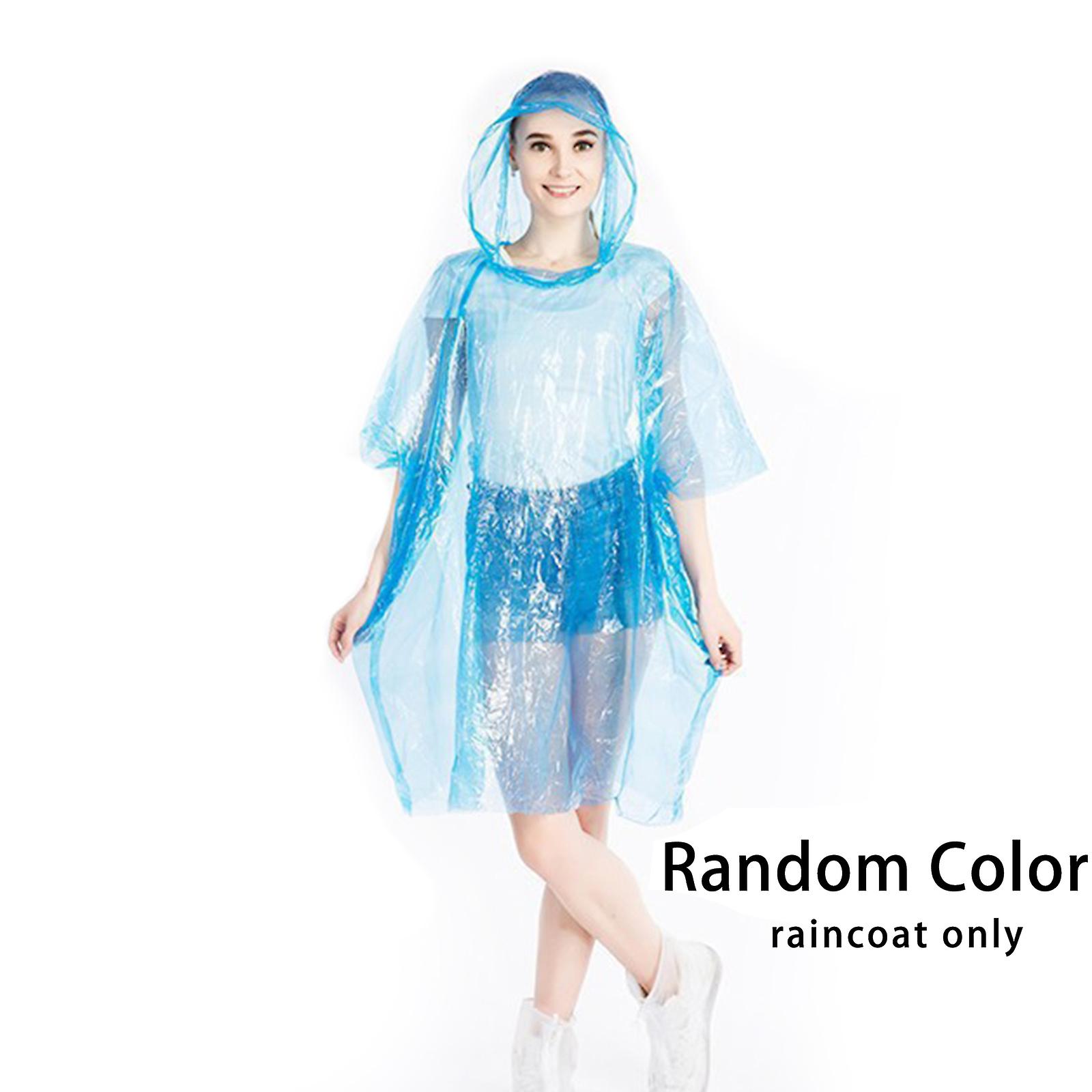 1 Pack Disposable Rain Ponchos for Adults, Individually Ball Bulk Emergency Raincoats, One Size