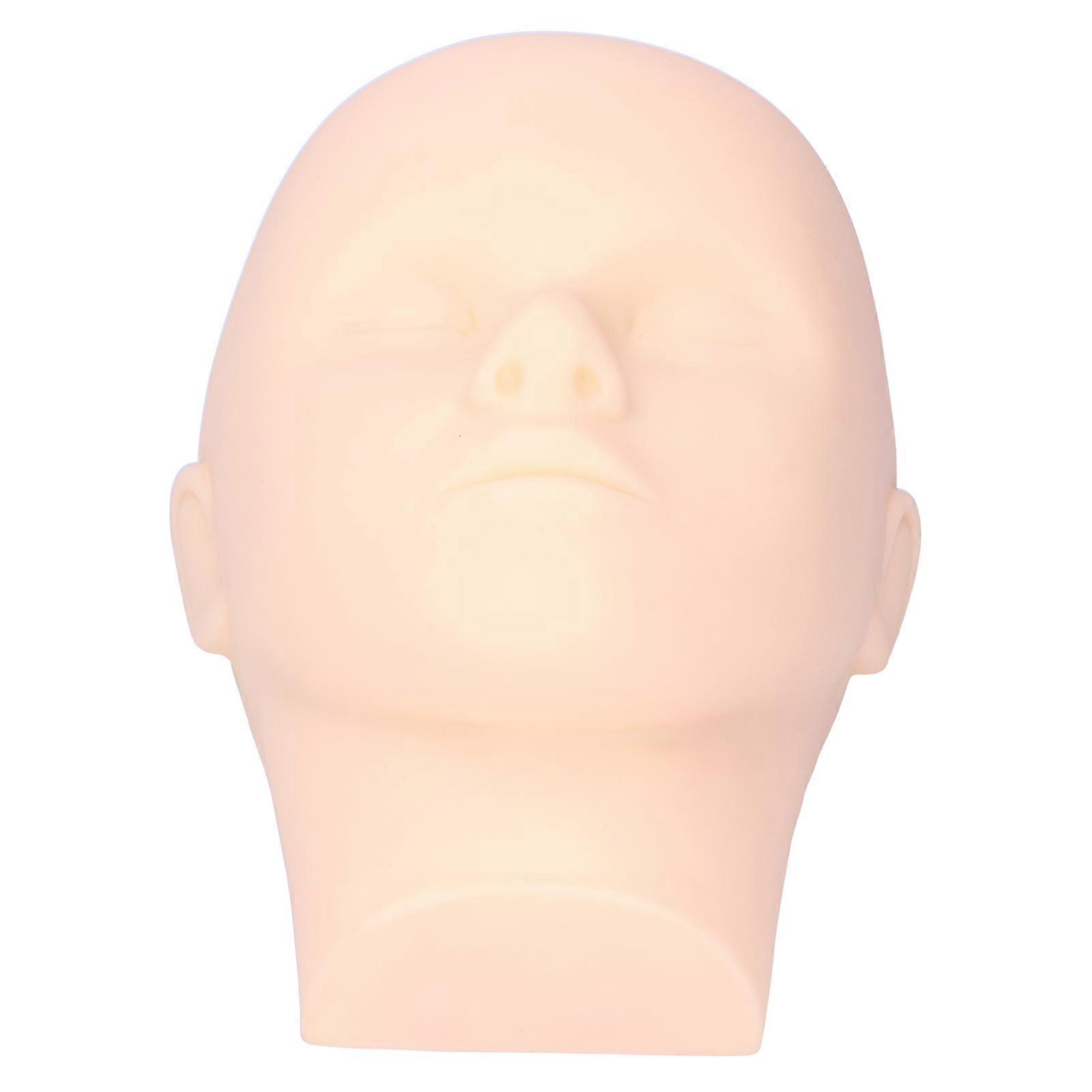Eyelash Extension Mannequin Head Makeup Practice Face Massage Training Head Accessory