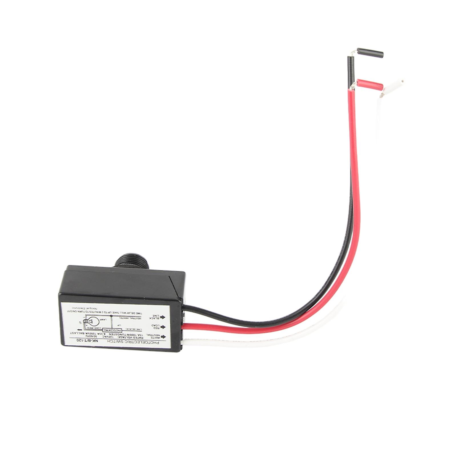 Auto On Off Photocell Light Switch 105-130VAC 1800W Sensor