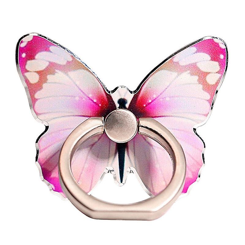 Multifunctional Finger Ring Cell Phone Holder Pink