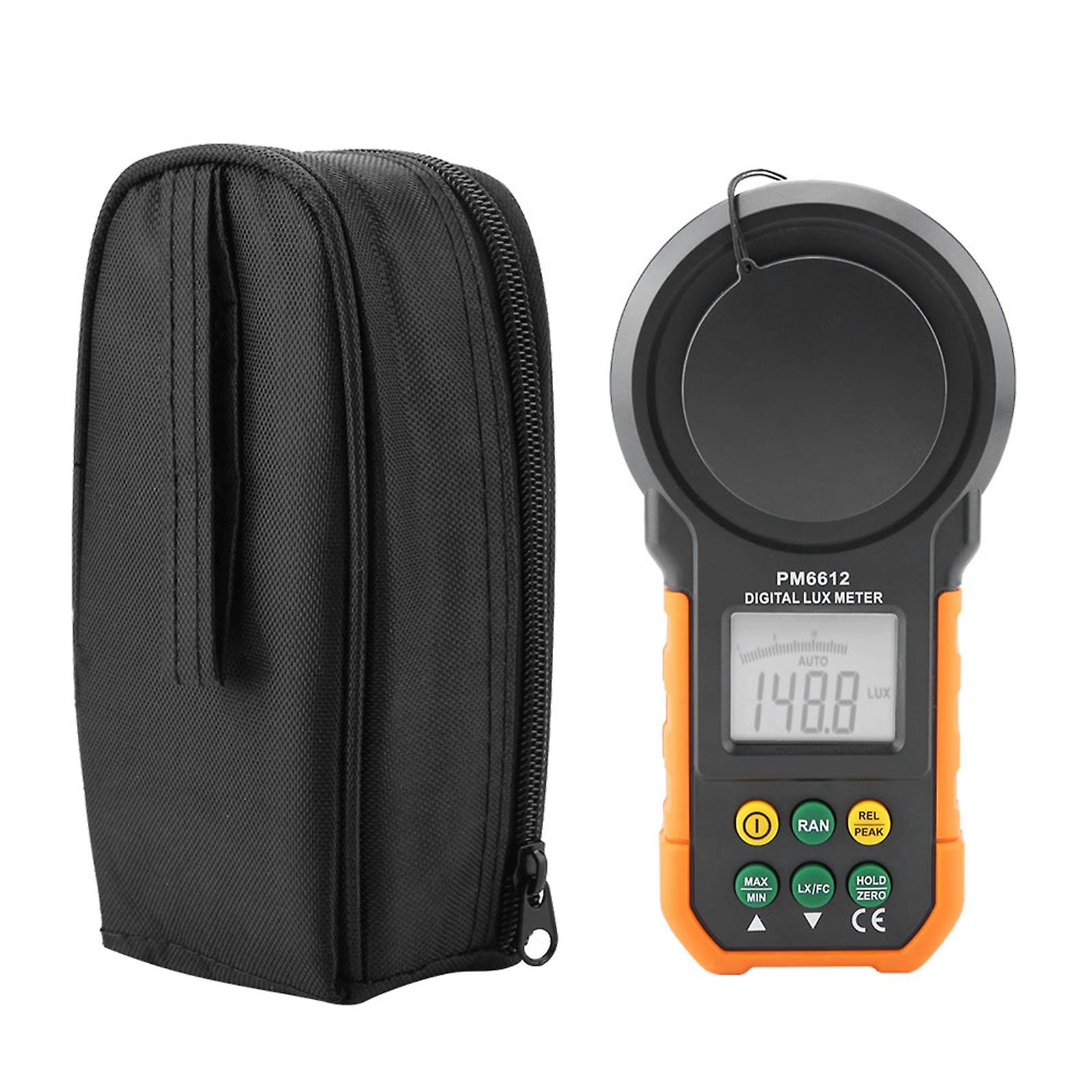 PEAKMETER PM6612 200,000Lux High Precision Digital Light Meter Luxmeter