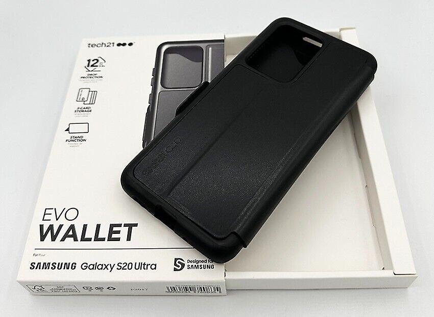 Tech21 Evo Wallet For Galaxy S20 Ultra Black Phone Case With