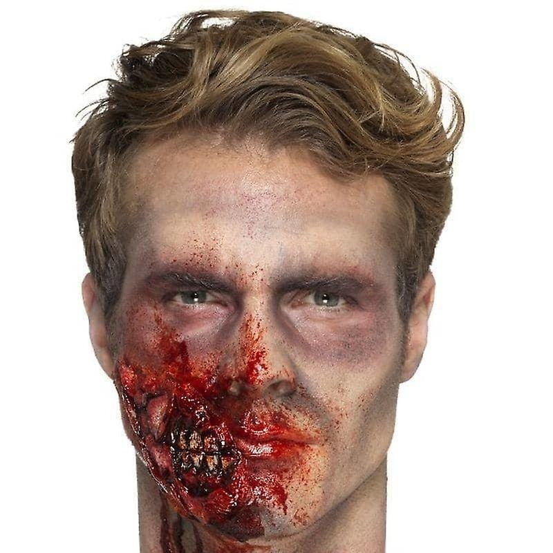 Latex Zombie Jaw Prosthetic Adult Red 46799