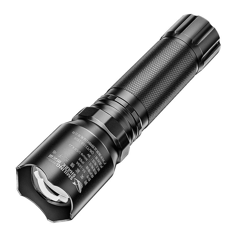 Rechargeable Flashlight High Lumens USB C Waterproof Aluminum Alloy Zoomable 1200mAh Battery for Camping Hiking Emergency