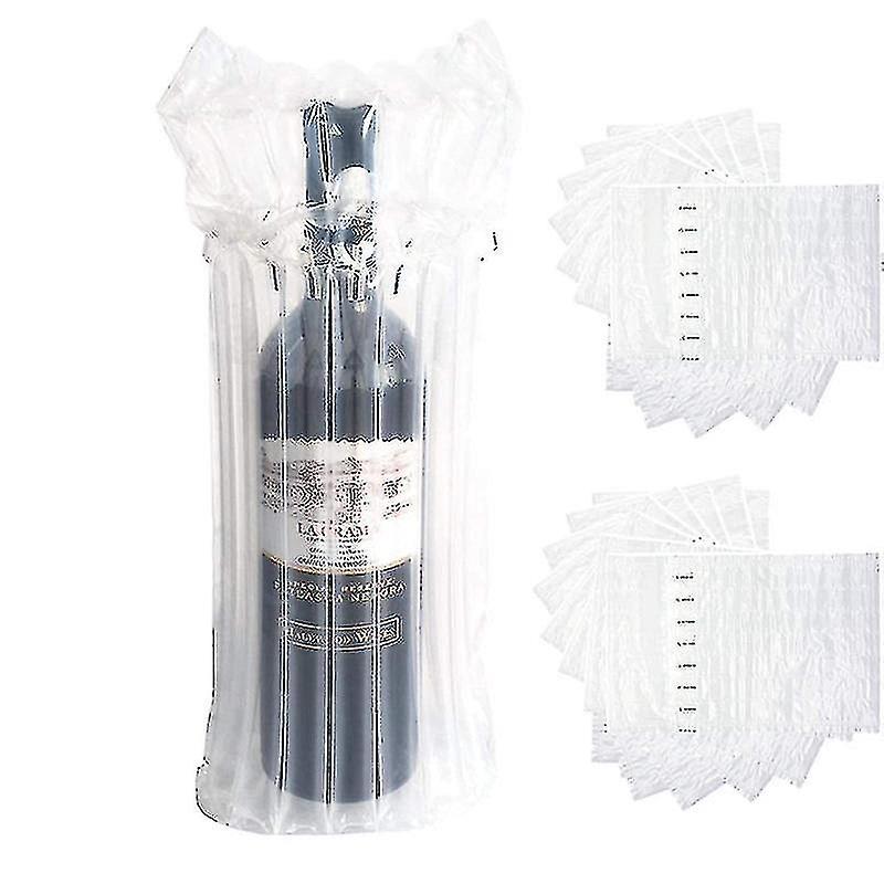 20 Pack Bottle Protector Sleeves, Anti-shock Inflatable Glass Bottle Packaging Protector Bag