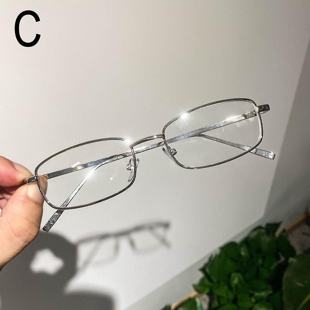 Rectangular Narrow Frame Glasses Simple Fashion Lightweight Comfortable For Long Wear Enhanced Visual Experience