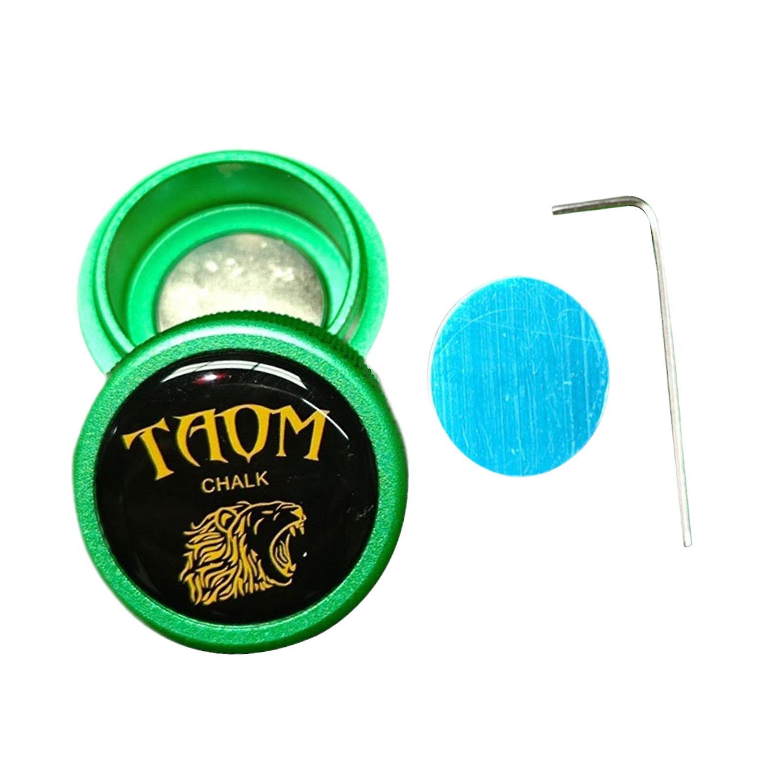 Pool Chalk Holder Practical Billiard Chalk Storage Metal Box Chalk Case Light green