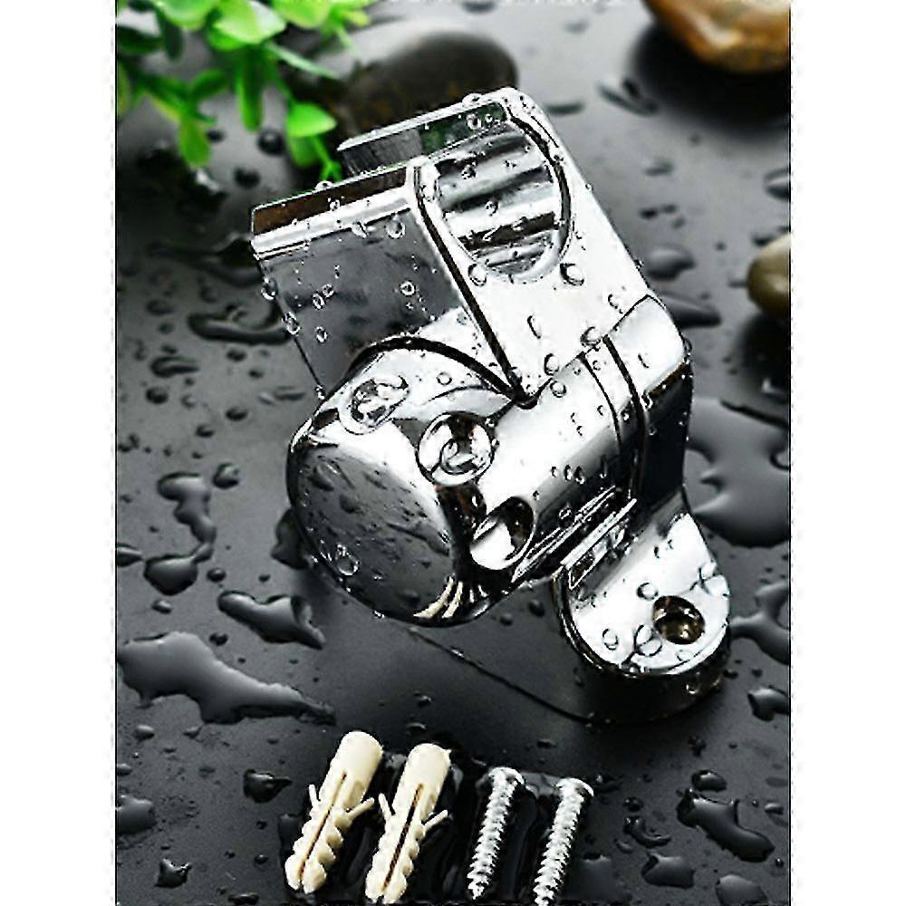 4PCS Silver Height Adjustable Hand Shower Holder - Large