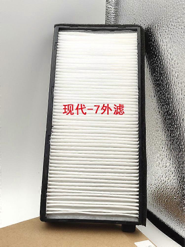 For Hyundai Excavator Air Conditioning Filter Element R110 150 210 215vs 220 225 -7 Inner And Outer Filter Screen