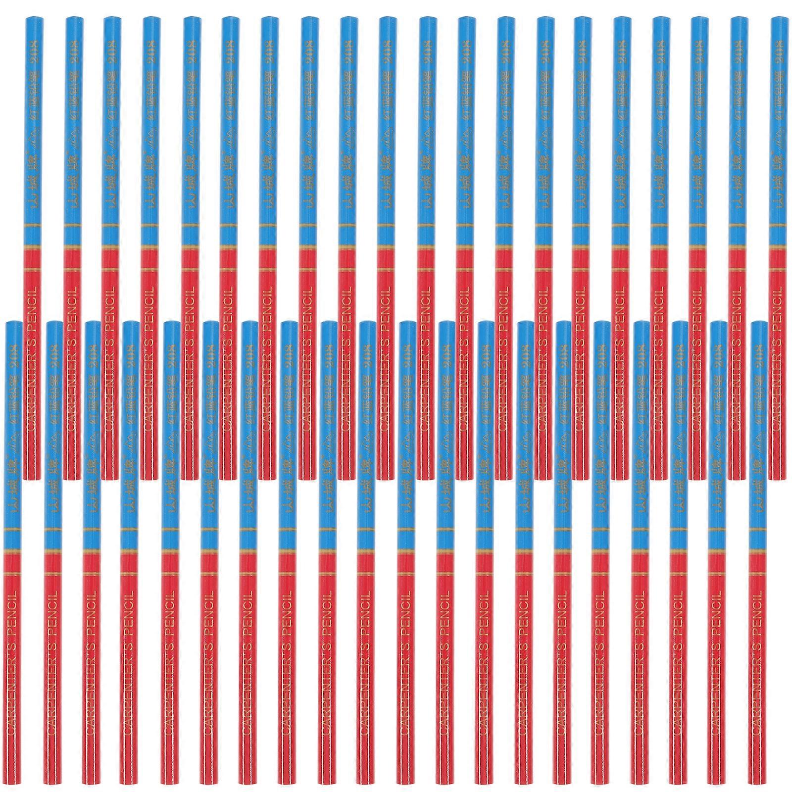 40 Pcs DIY Tools Woodwork Pencils Sharpening Tool Mechanical Pencils Red Pencils