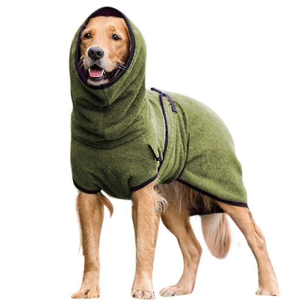 Pet Dog Clothes Towelling Drying Bathrobe Coat Puppy Warmer Apparel