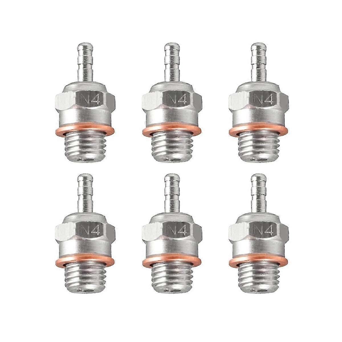 6kpl hehkutulppa N4 Hot Spark Nitro -moottorin osat korvaavat Os 8: n 1/8 1/10 RC -autolle