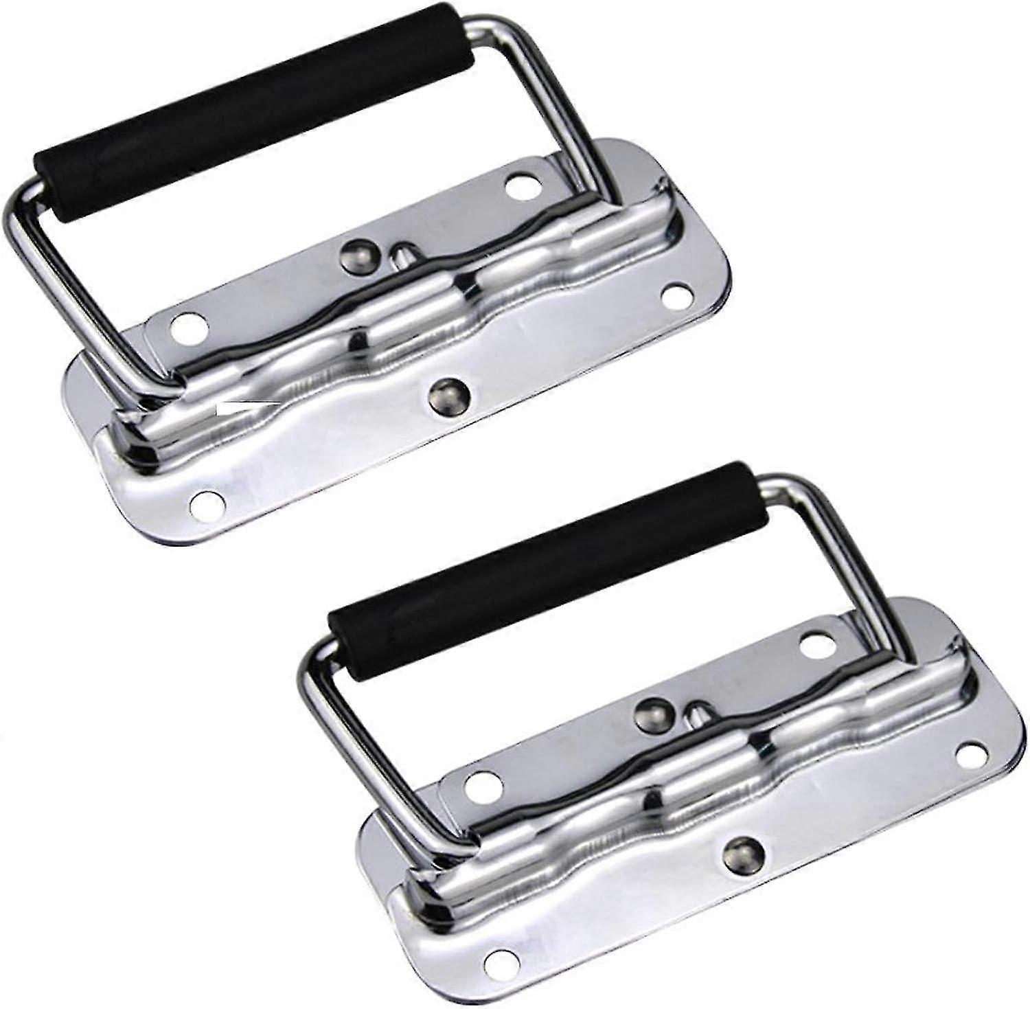 Stainless Steel Handles - Spring Folding Toolbox Handle 2 Pcs