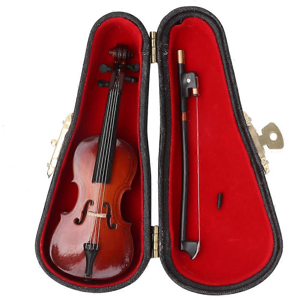 10cm 迷你木制大提琴模型乐器模型音乐礼品家居装饰装饰品