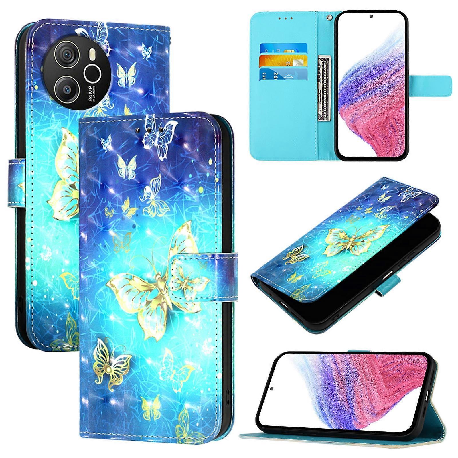 3D Painting Leather Case For Blackview Shark 8