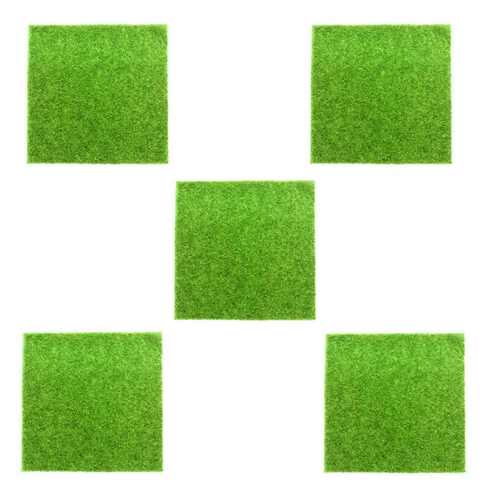 Artificial Turf DIY Mini Simulation Flocking Turf Moss Micro-Landscape Plant Landscaping 30x30cm
