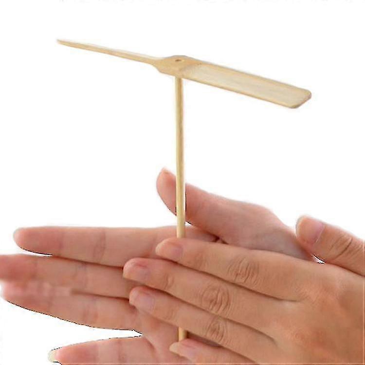 50pcs Starlight-bamboo Dragonfly Flying Toy Children Hand Rubbing Propeller Flying Fairy Tale Toy