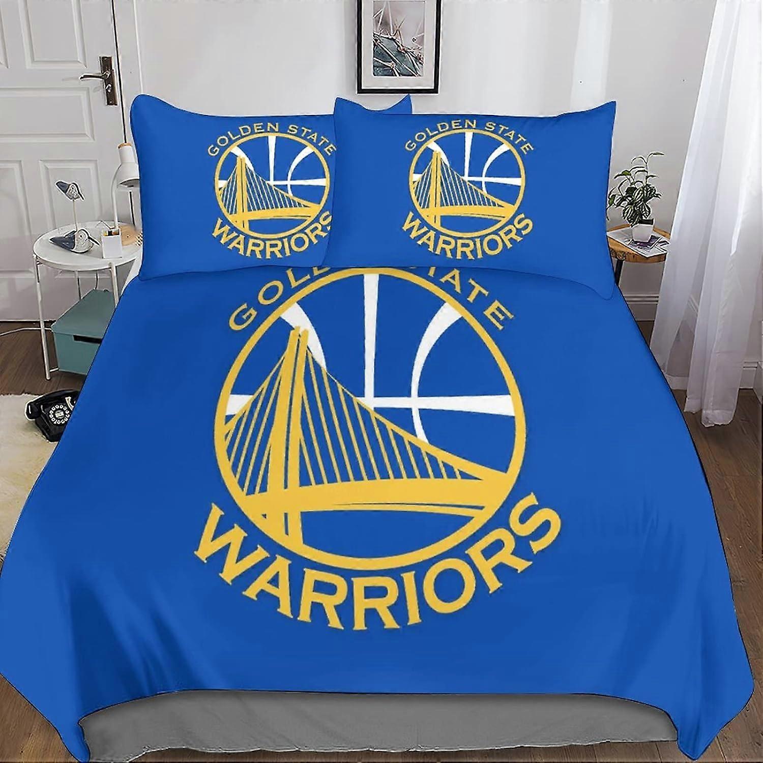 NBA-Team-Logo 3 Piece Bedding Set with 3D TEAMLOGO Duvet Cover - Microfiber Bedding Set with Double Zipper Closure