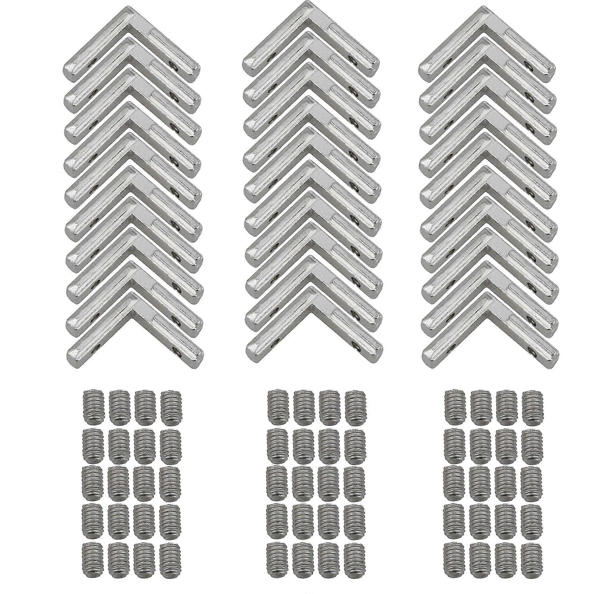 30x T Slot L-Shape Connector Joint Bracket for 2020 Series Al.Profile
