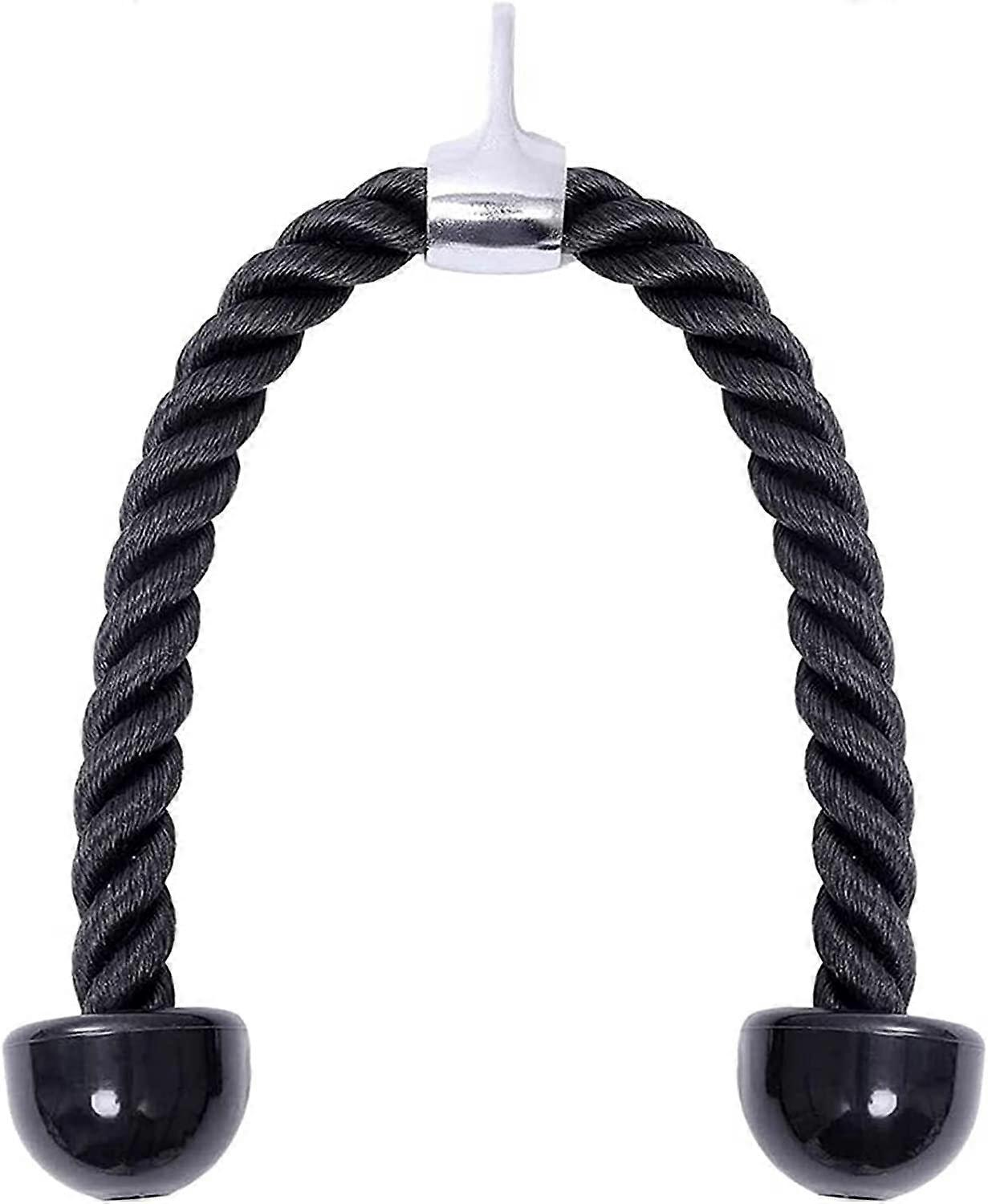 חדר כושר לחץ למטה אימון Triceps למשוך חבל (שחור, 70 ס"מ) 1 חתיכות
