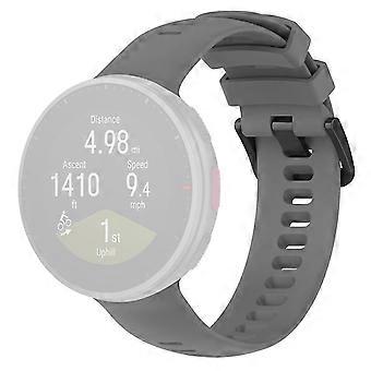 Bracelet en silicone résistant à la transpiration, gris, pour votre Polar Vantage V2